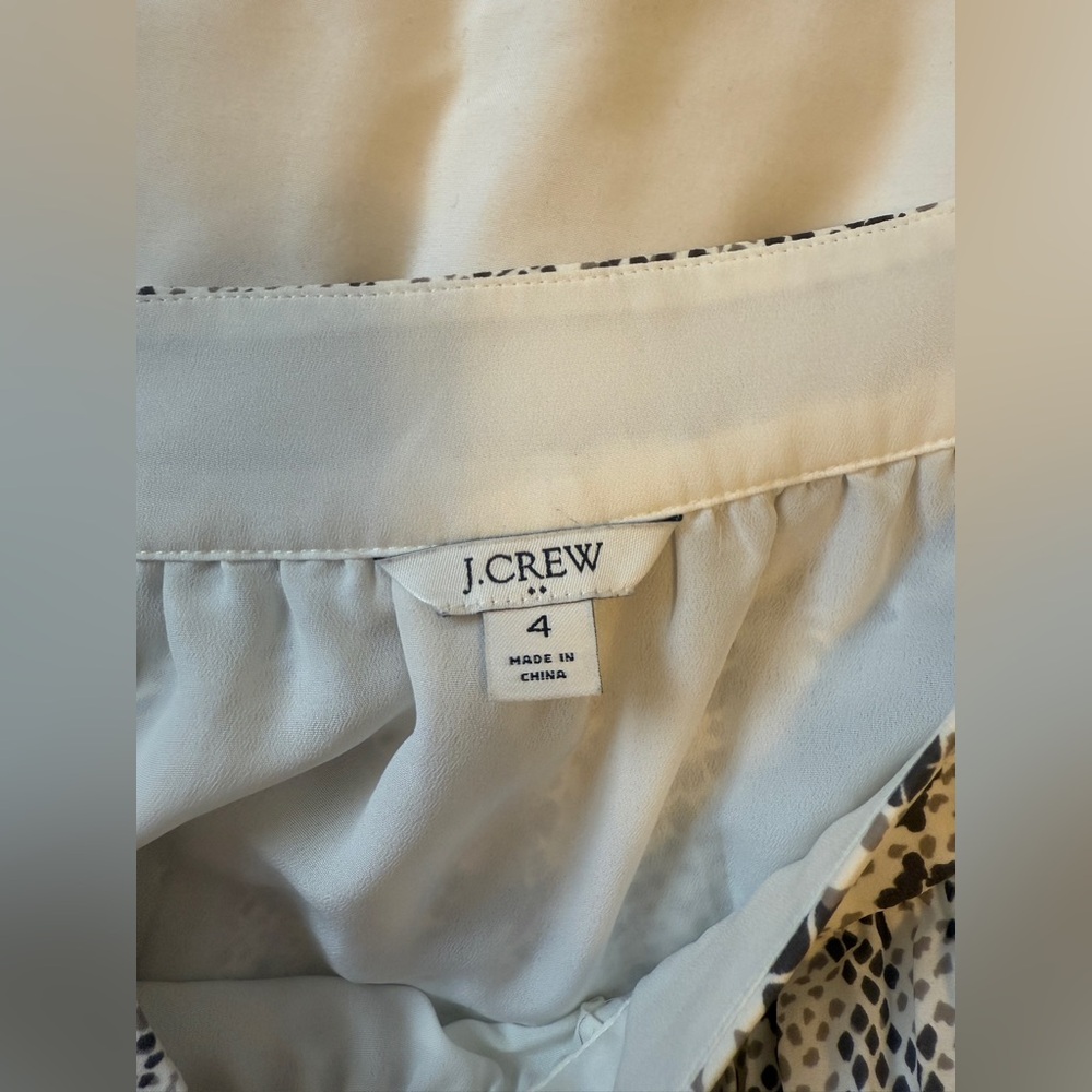 J. Crew Snake Print Skirt in Black and White - Picture 3 of 3